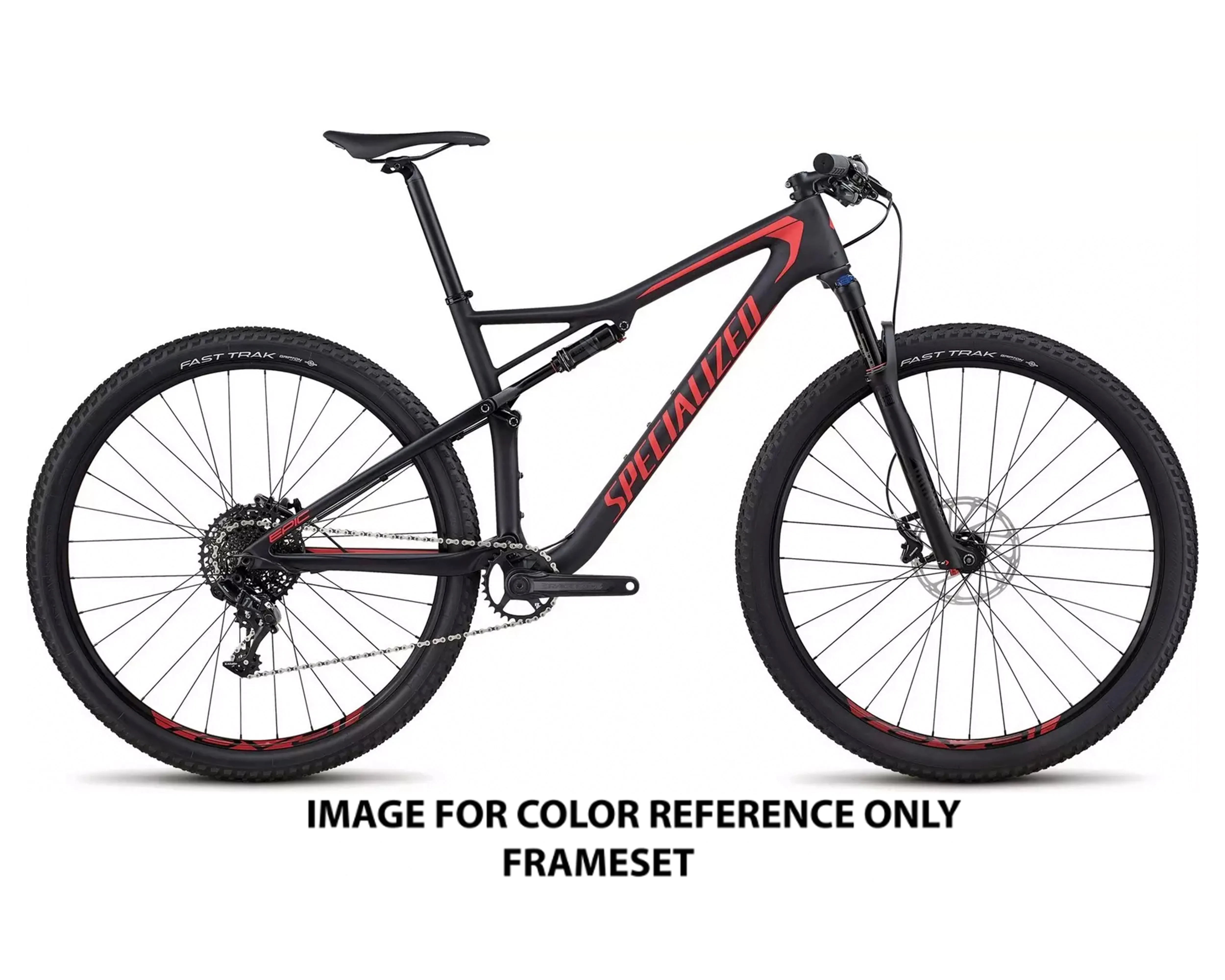 2018 Specialized Epic Comp 29 (FRAMESET ONLY) Blk/FloRed XL