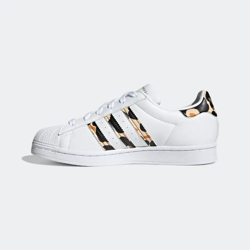 Adidas Women's Marimekko Superstar Shoes - Cloud White / Core Black / Gold Metallic