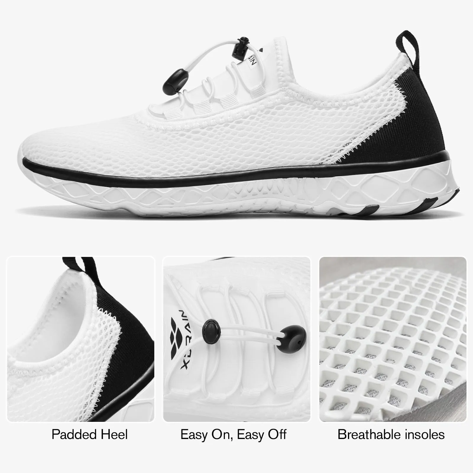 Mens Xdrain Classic Knit 3.0 - High-Performance, Breathable Water Shoes by Aleader