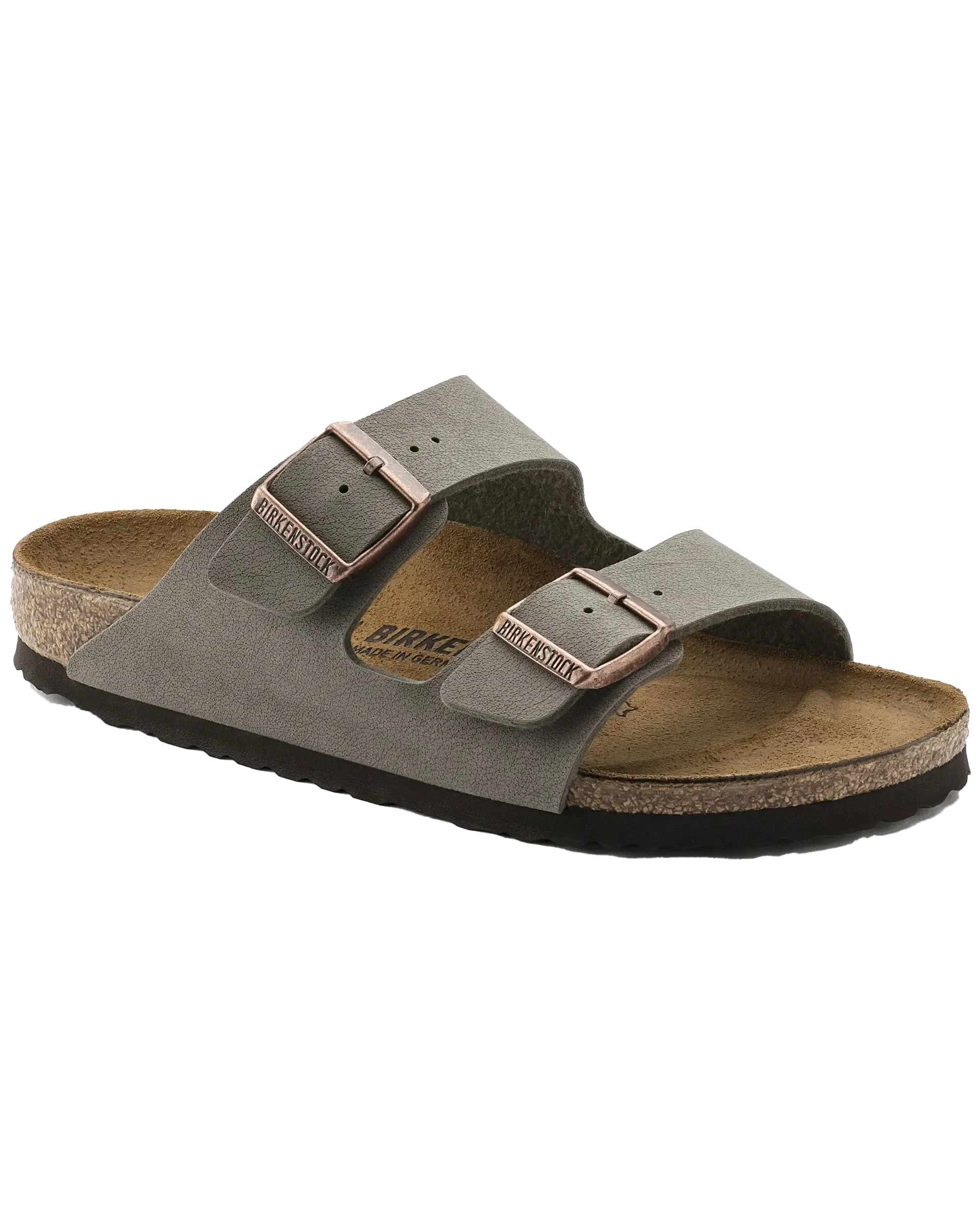 Arizona Birko Flor Sandals in Stone