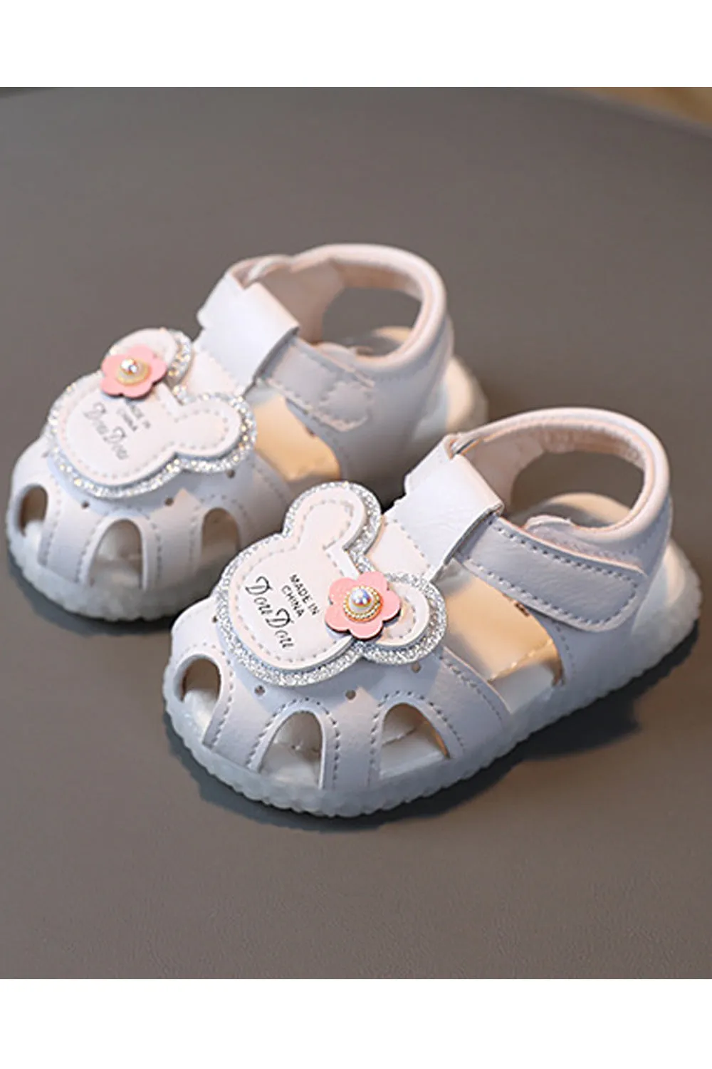 Baby Girls Beautiful Cartoon Decorated Soft Hollow Styled Breathable Sandals - BGSD106345