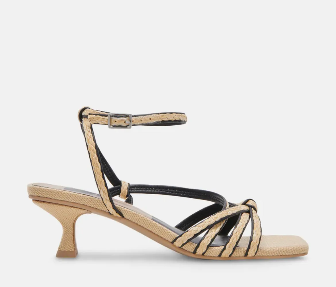 Black/Natural Bev Sandal