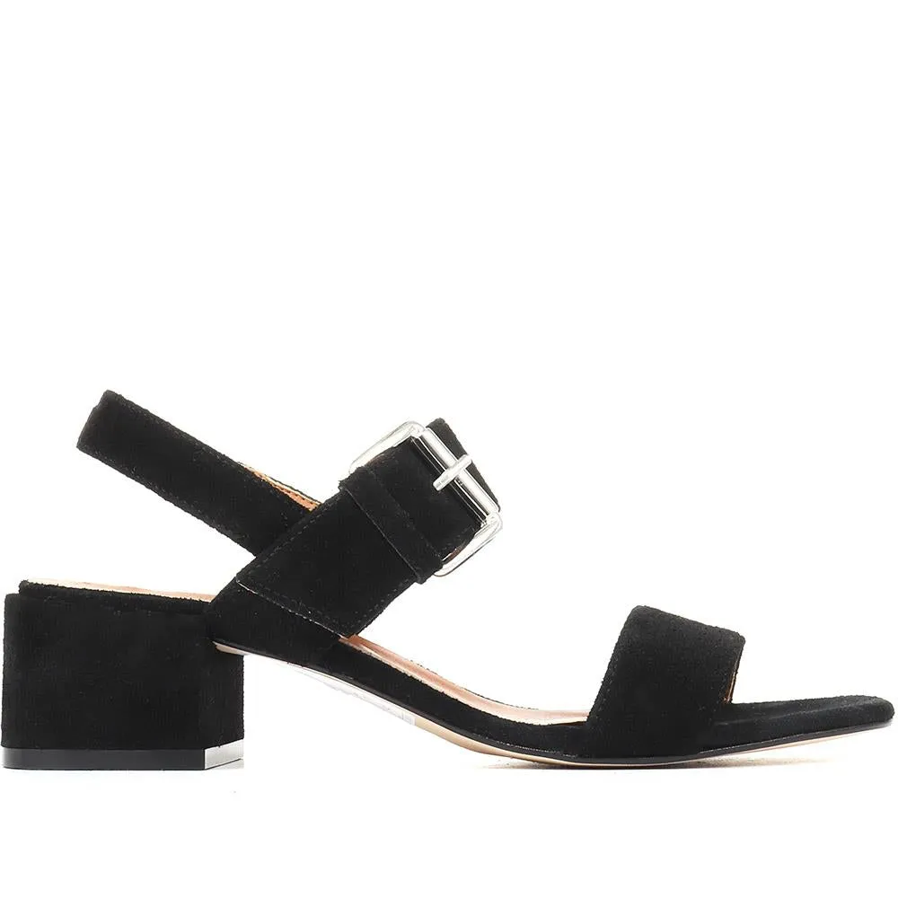 Charlee Leather Block Heel Sandals - CHARLEE / 321 989