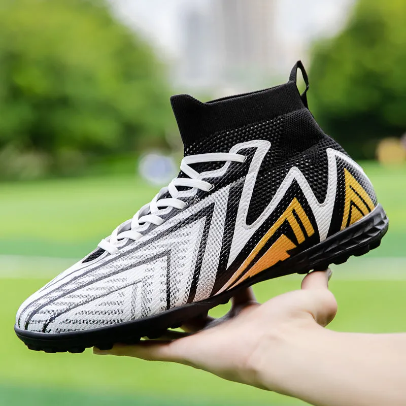 Custom High-Top Soccer Cleats with Logo for Pro Matches