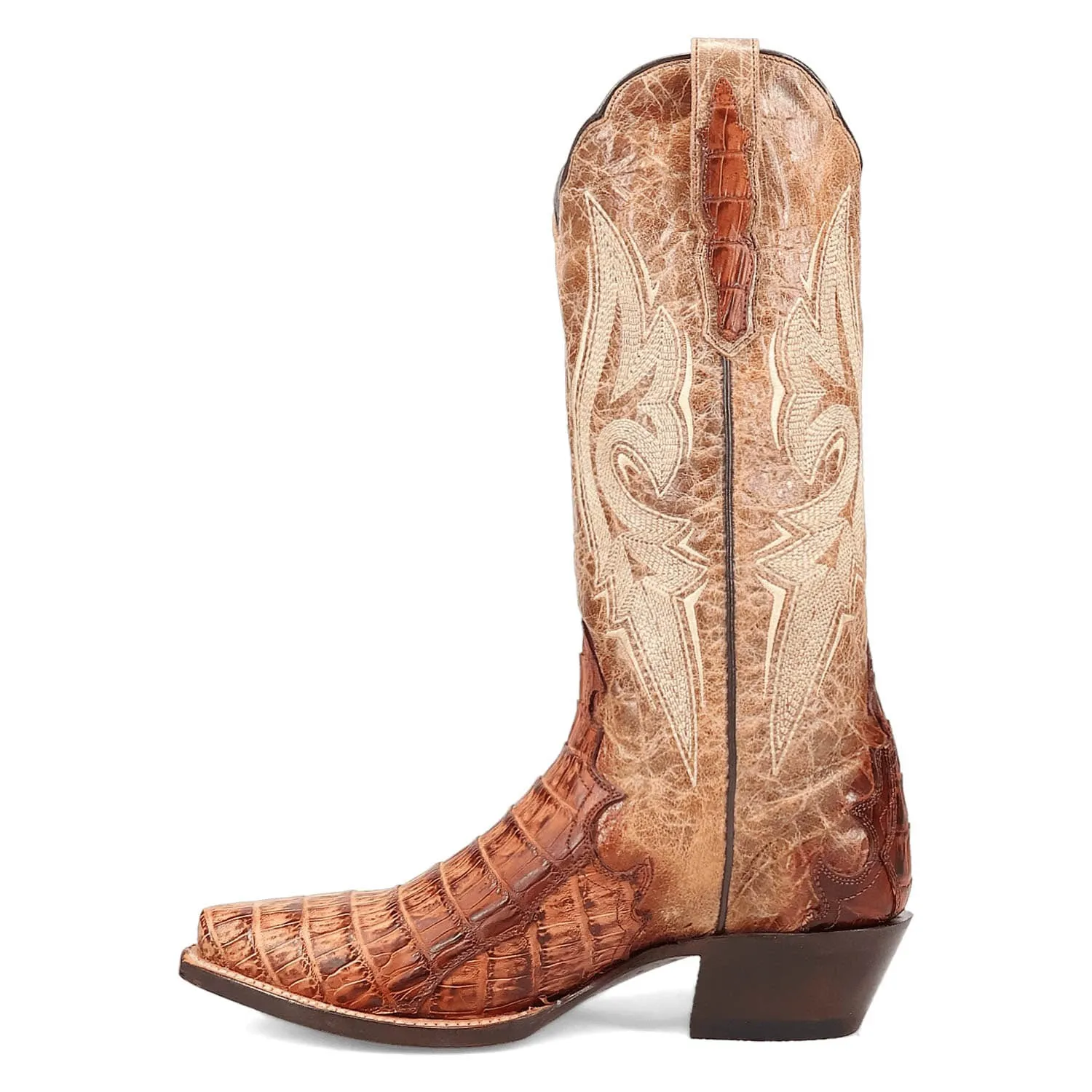 Dan Post Womens Berkeley Sand Caiman Cowboy Boots