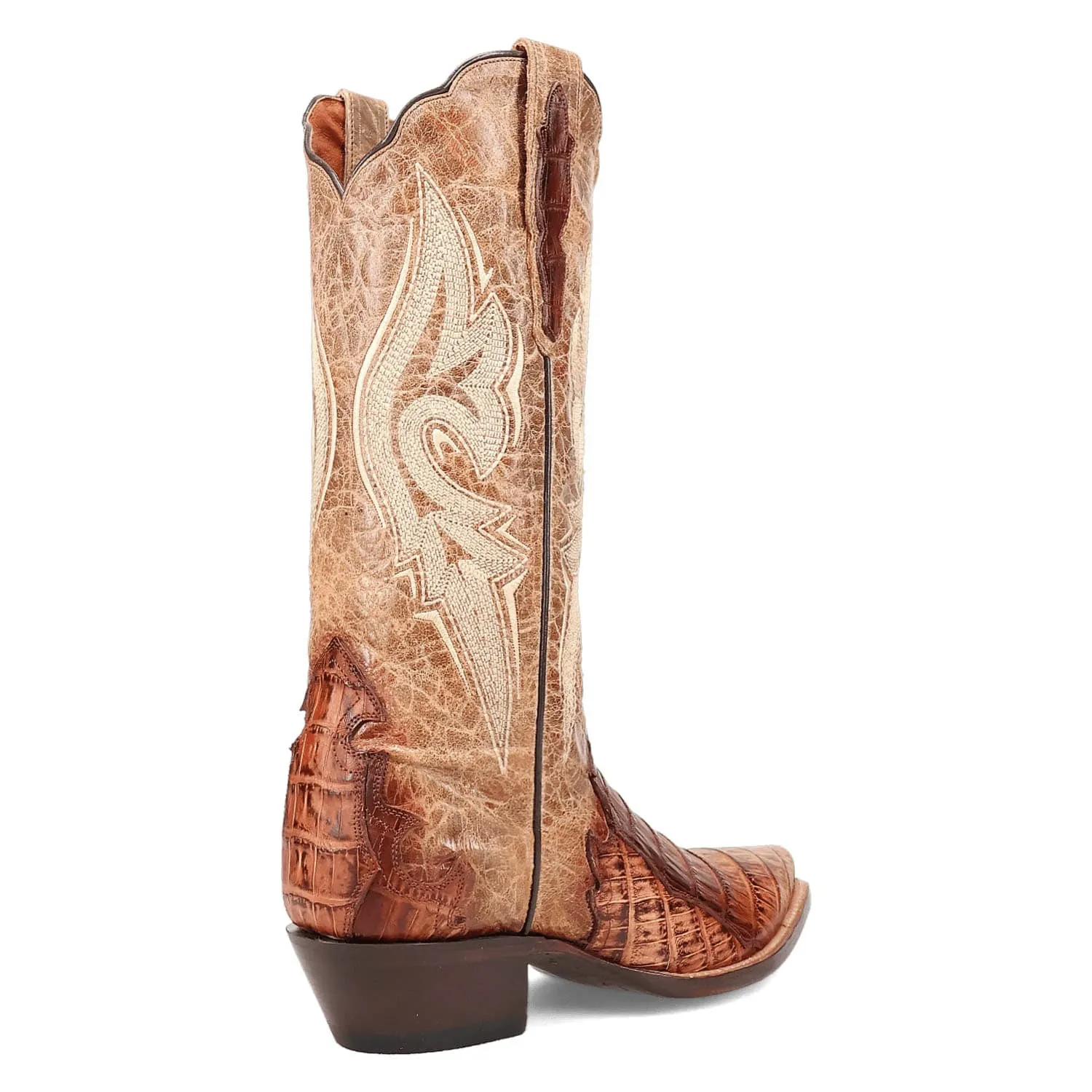 Dan Post Womens Berkeley Sand Caiman Cowboy Boots