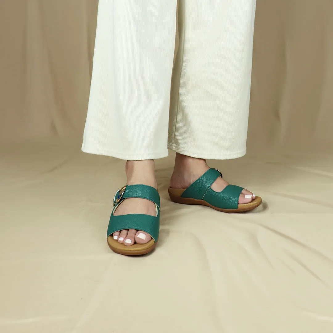 [EXTRA 20% off at cart][Wide-Fit] Great Coverage Buckle Flat Sandals