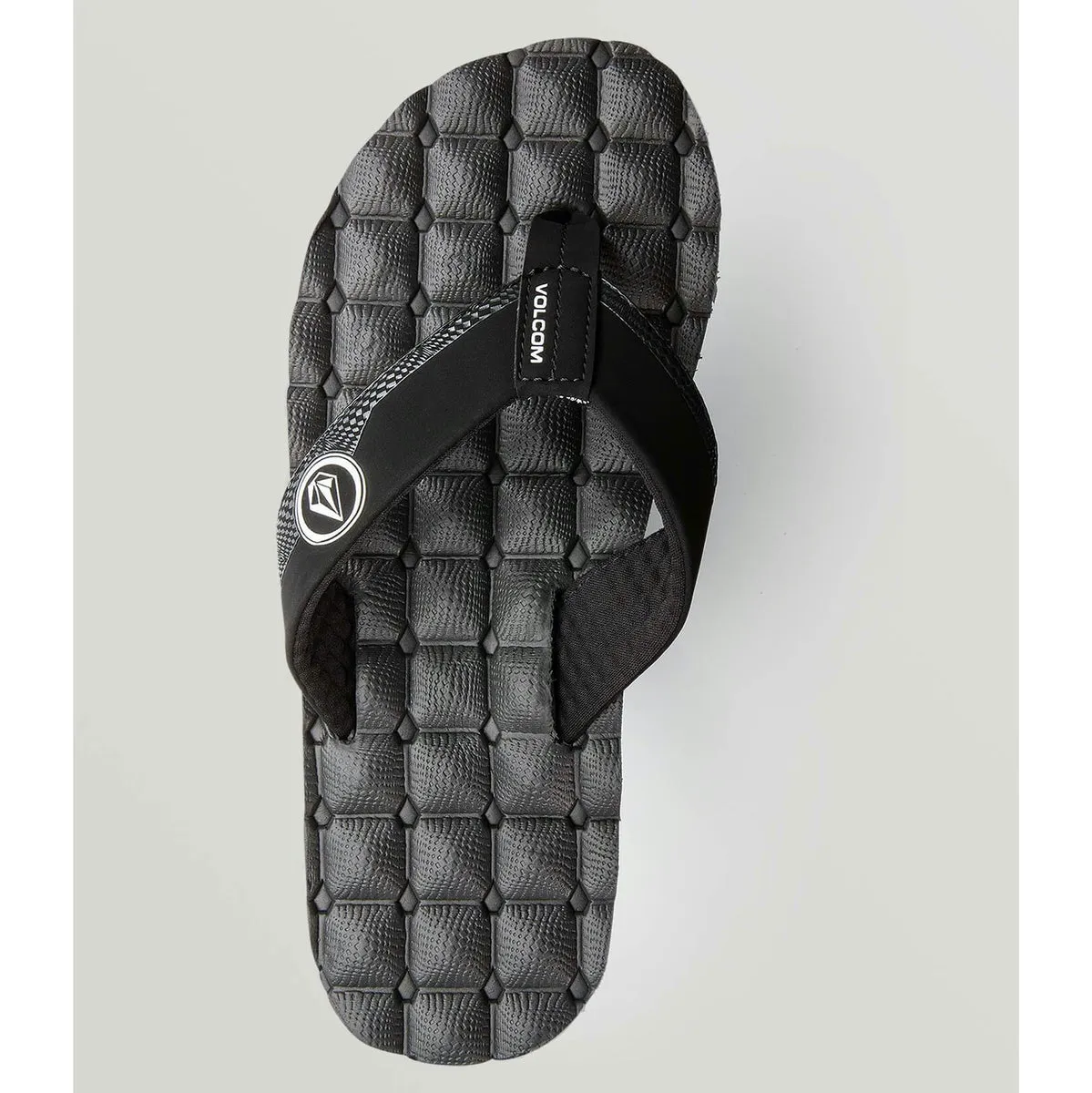 Flip Flops / Sandals - Volcom Recliner Sandals - Black White