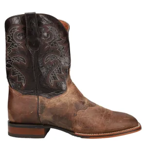 Franklin Embroidered Square Toe Cowboy Boots