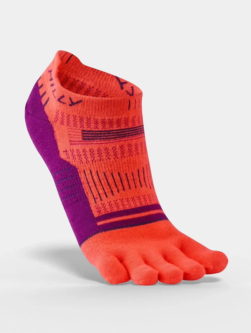 Hilly Toe Socks Unisex - Black Grey, Blue White, Hot Coral