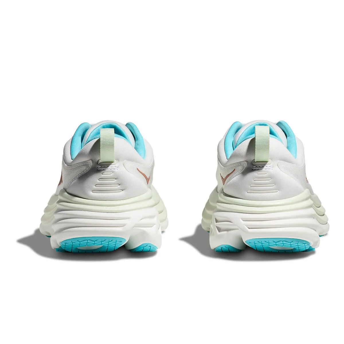 Hoka Bondi 8 Womens | Frost / Rose Gold