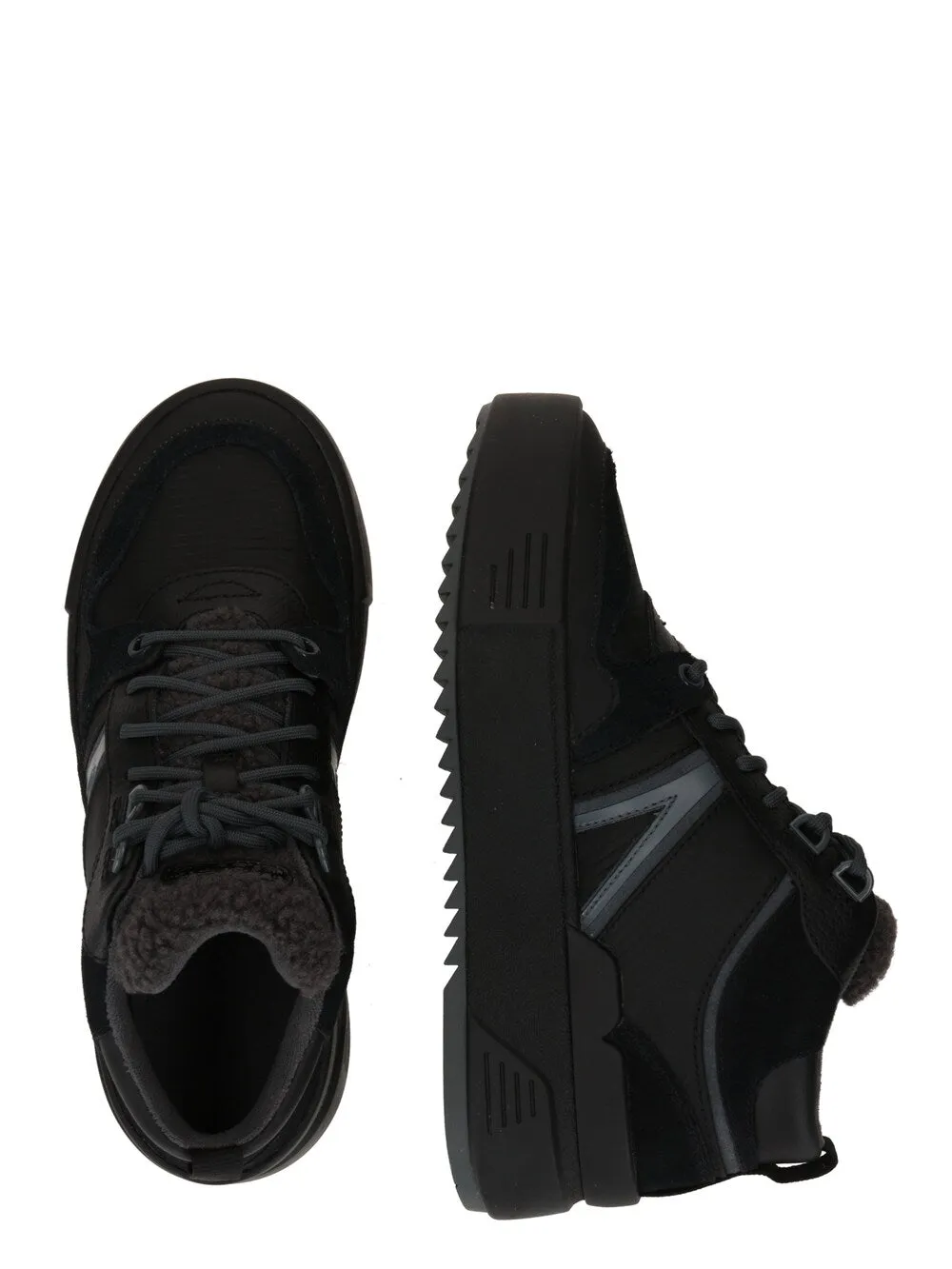 Lacoste high top sneakers, black