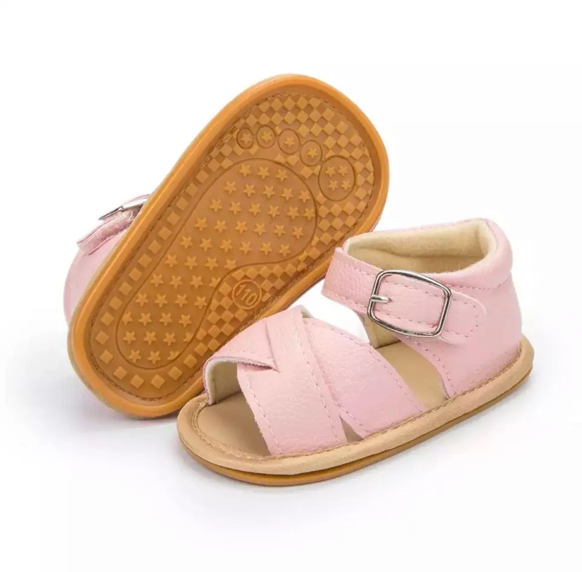 Lucy - Baby Girl Leather Sandals, First Walker