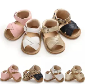 Lucy - Baby Girl Leather Sandals, First Walker