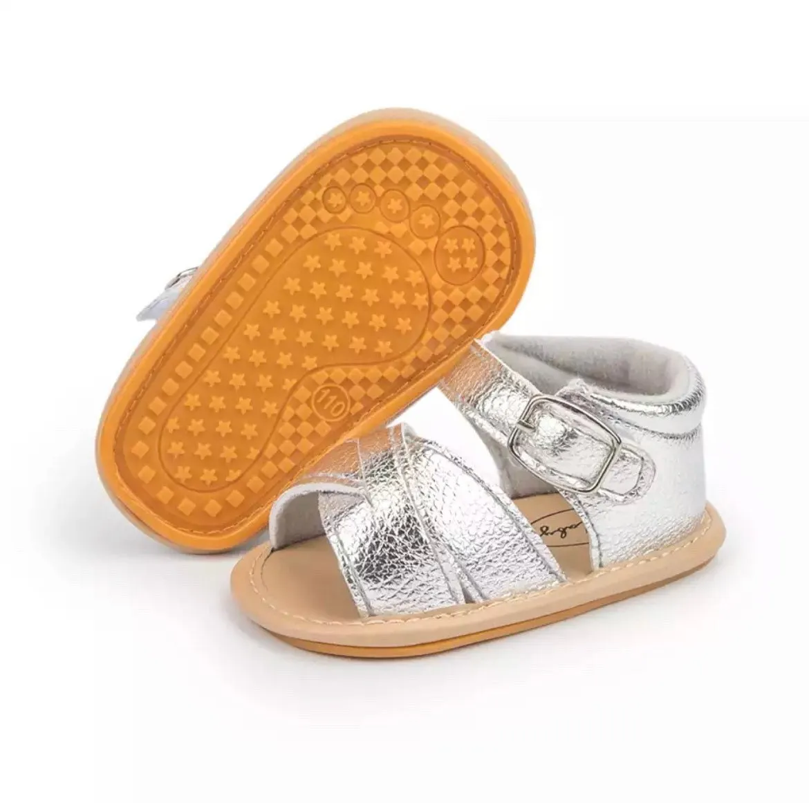 Lucy - Baby Girl Leather Sandals, First Walker