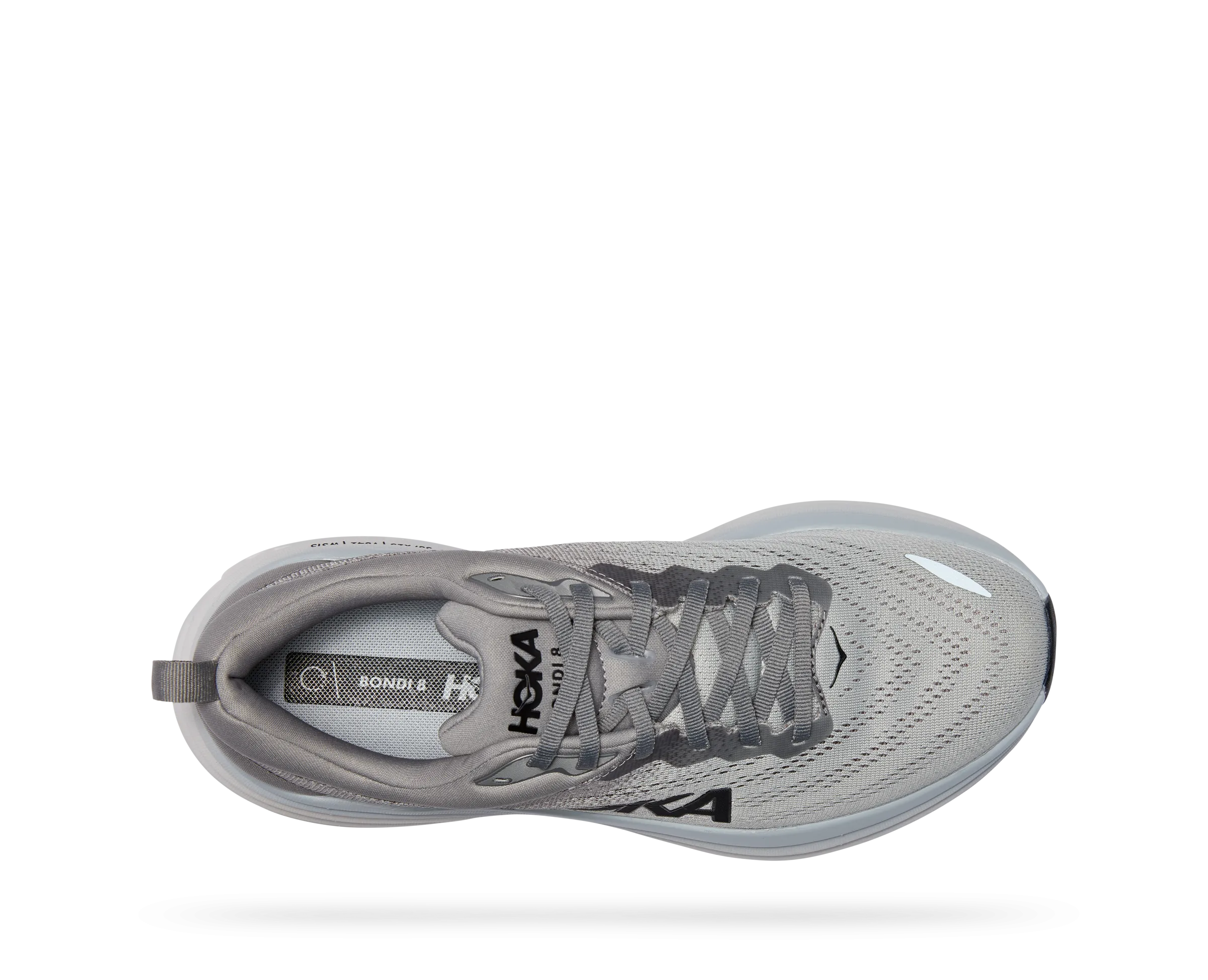 Men's Hoka Bondi 8 Color: Sharkskin / Harbor Mist