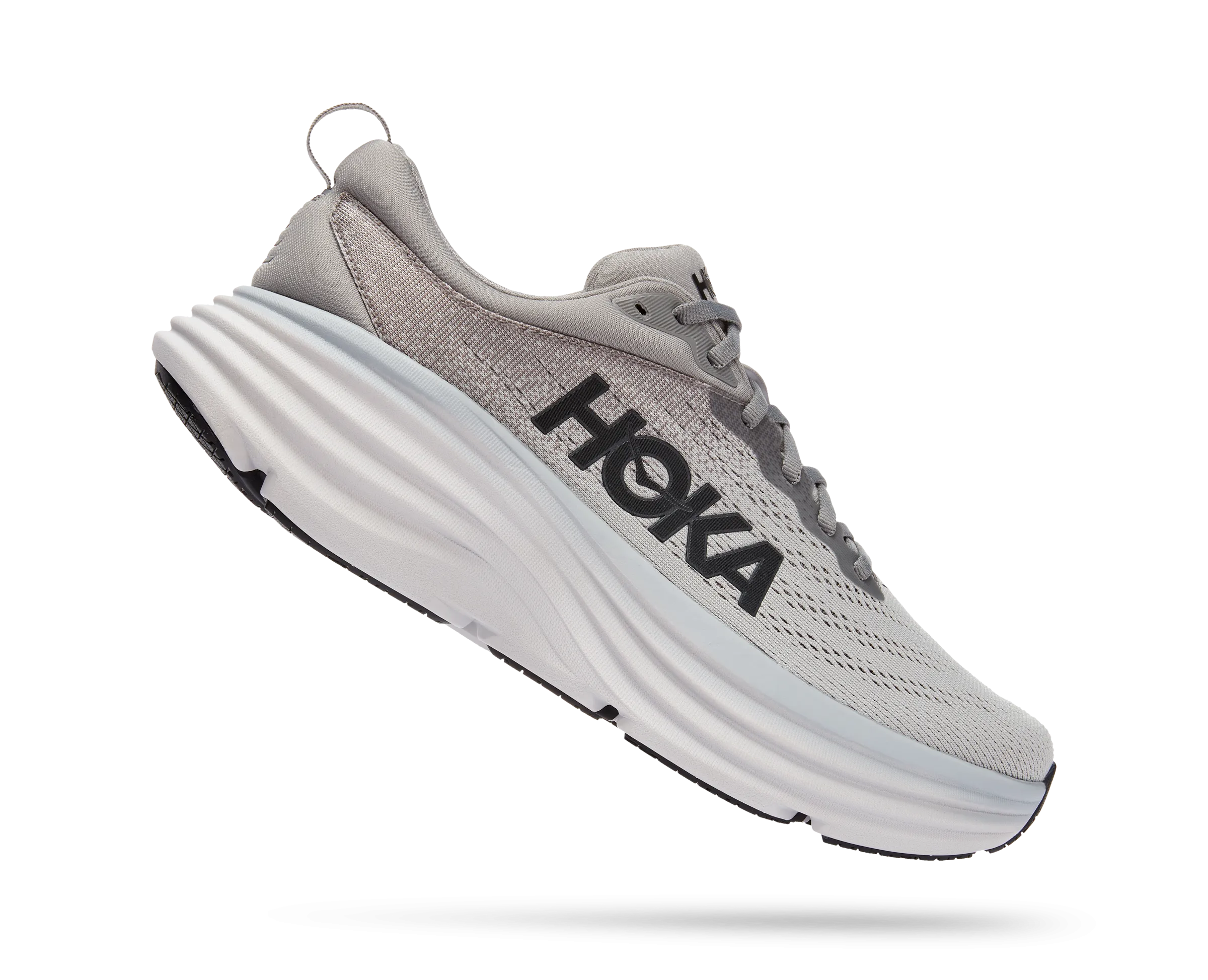 Men's Hoka Bondi 8 Color: Sharkskin / Harbor Mist