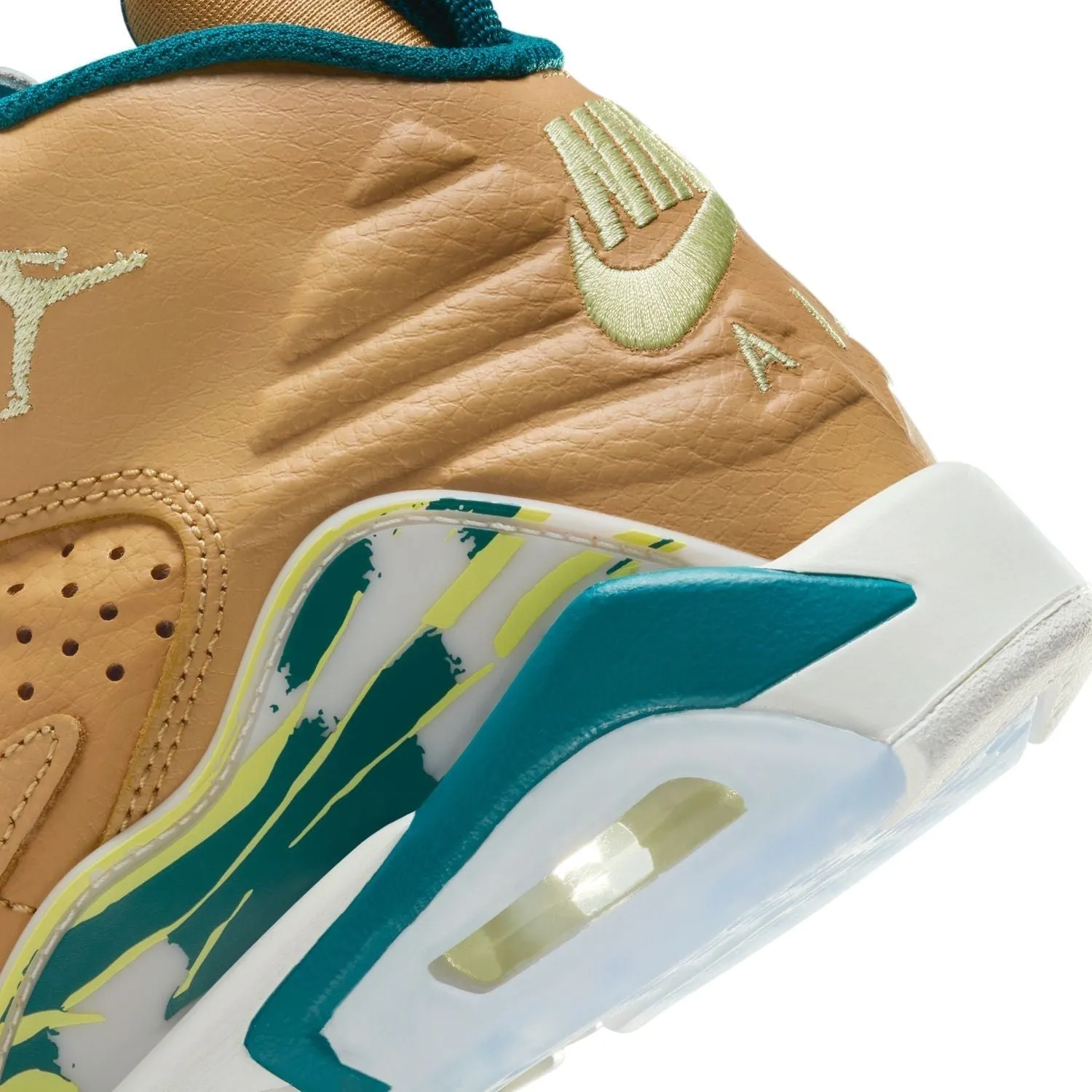 Nike Kid's Jordan Jumpman MVP Shoes - Twine Geode / Teal Green