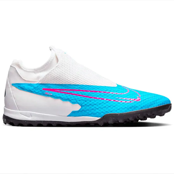 Nike Phantom GX Academy DF Turf Soccer Shoes (Baltic Blue/Pink Blast)