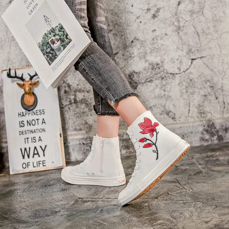 Owlkay Fashion Wild High-Top Canvas Shoes