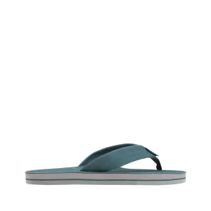 Rainbow Sandals Women's Single Layer Premier Leather Sandal, Turquoise/Grey