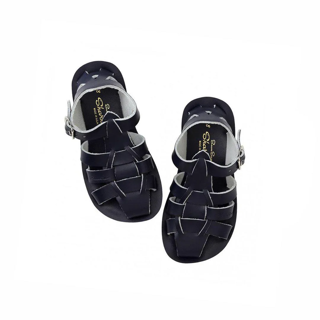 Salt-Water Sun-San Kid's Sandals - Shark - Navy