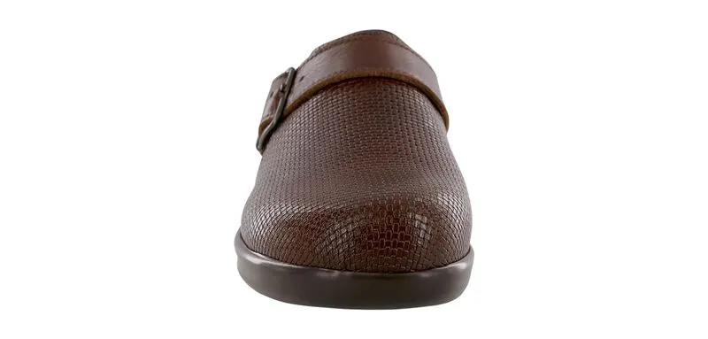 SAS Women's Clog Slip On Loafer WOVEN BROWN