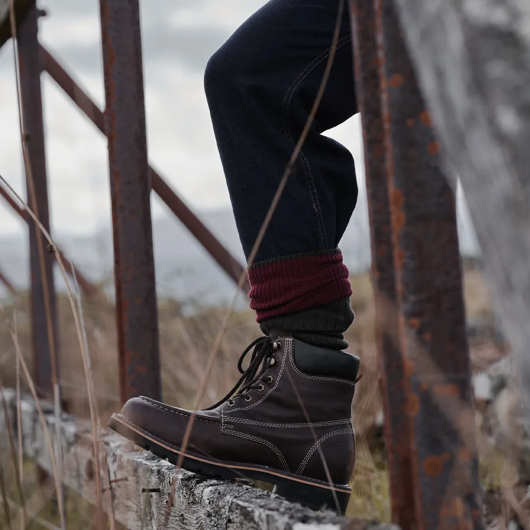 Selkirk Moc Work Boot - Oak Brown by Hoggs of Fife