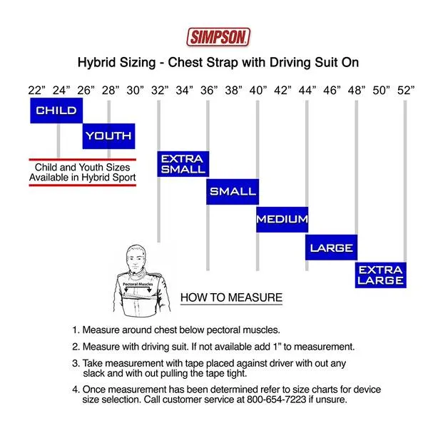 Simpson Hybrid Youth Sport - SFI - M6 Anchors