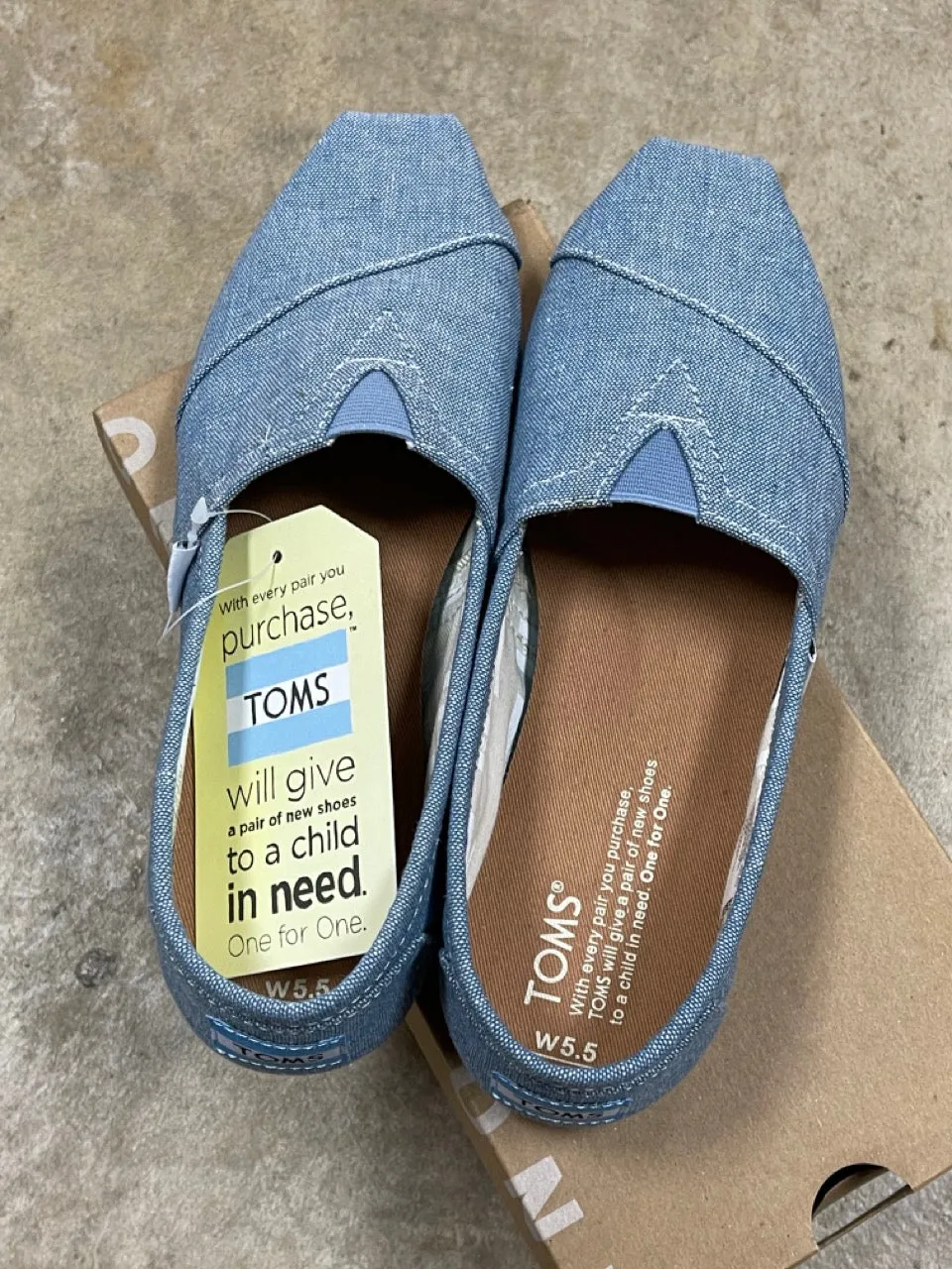 Toms Women Classic Blue Slub Chambray