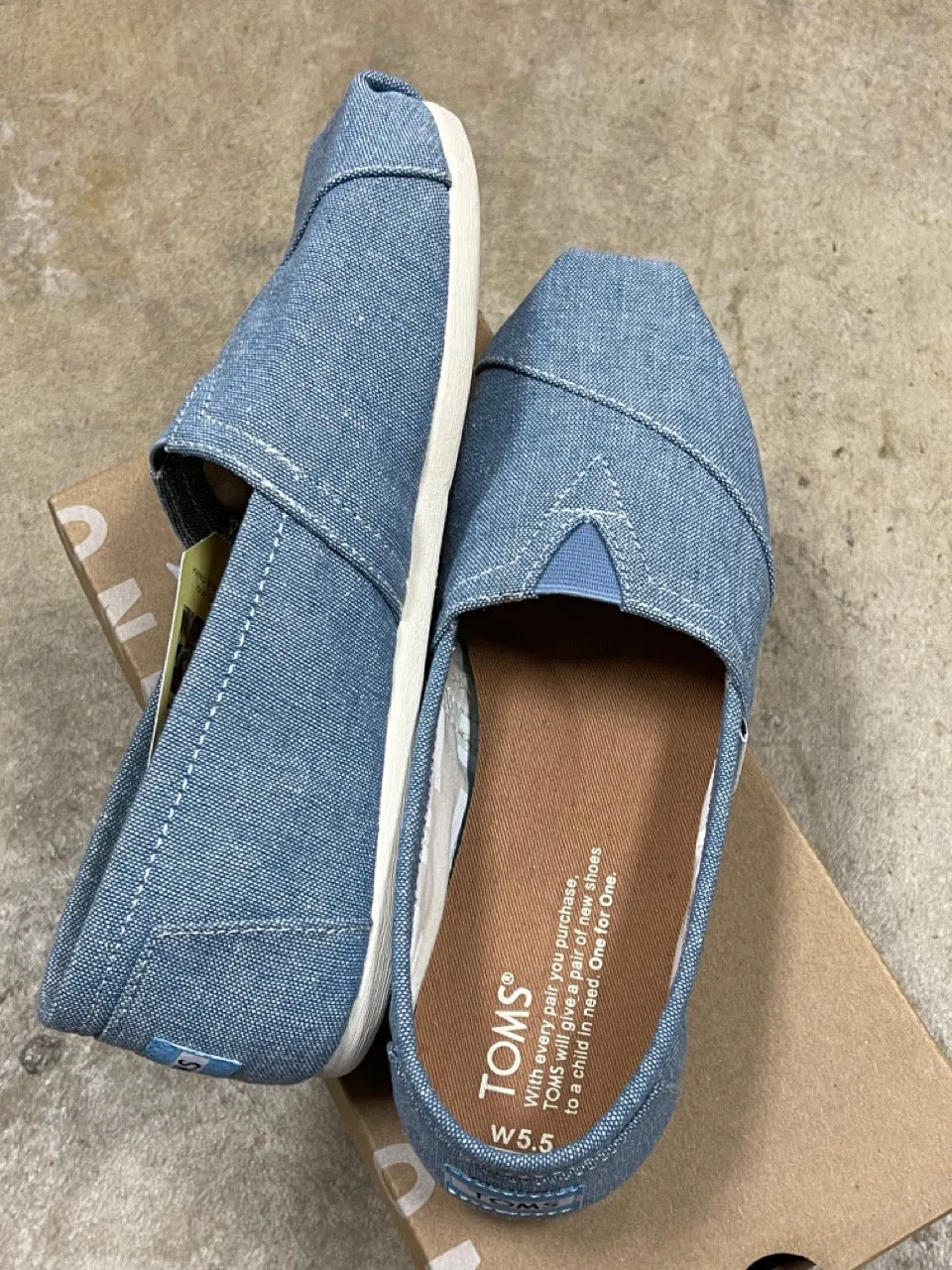 Toms Women Classic Blue Slub Chambray