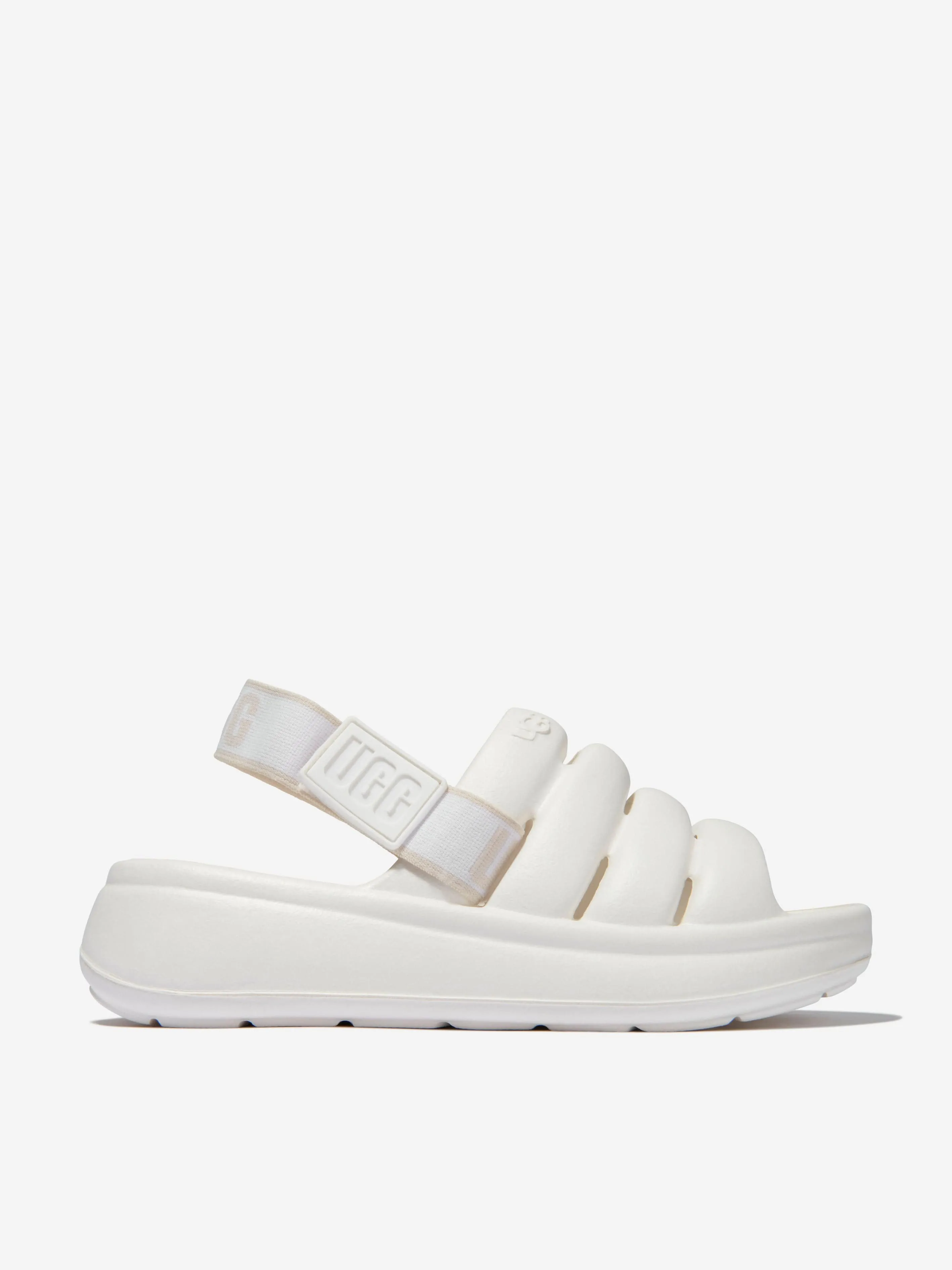 UGG Girls Sport Yeah Sandals in White