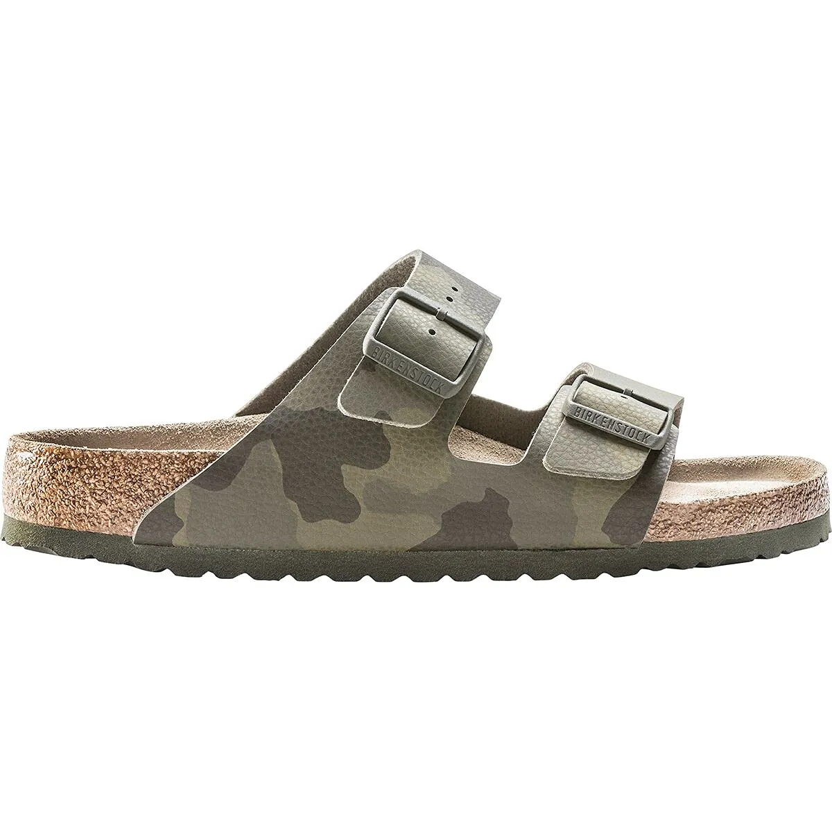 Unisex Birkenstock ARIZONA BIRKO FLOR Soft Footbed Sandals 1019597 DESERT SOIL