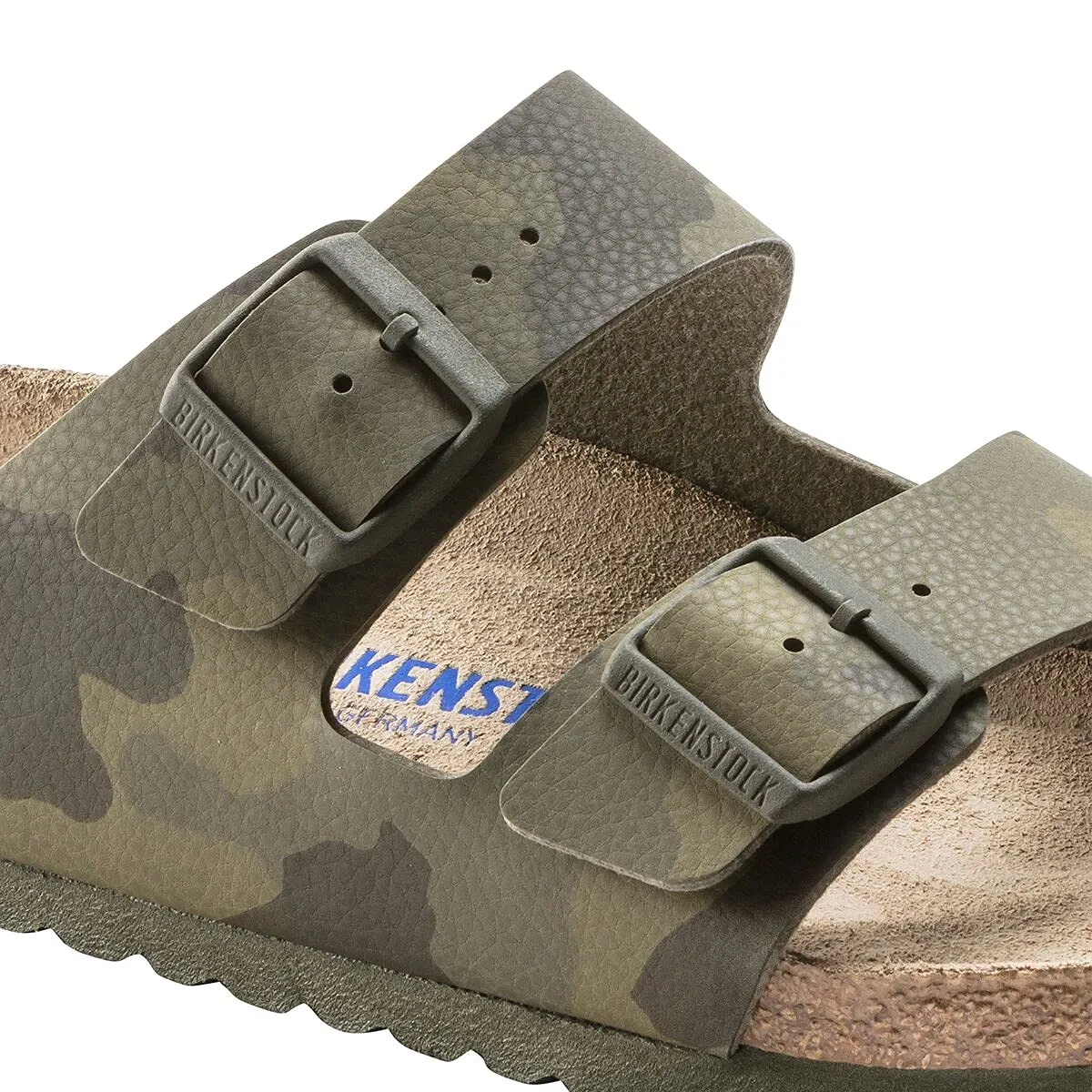 Unisex Birkenstock ARIZONA BIRKO FLOR Soft Footbed Sandals 1019597 DESERT SOIL