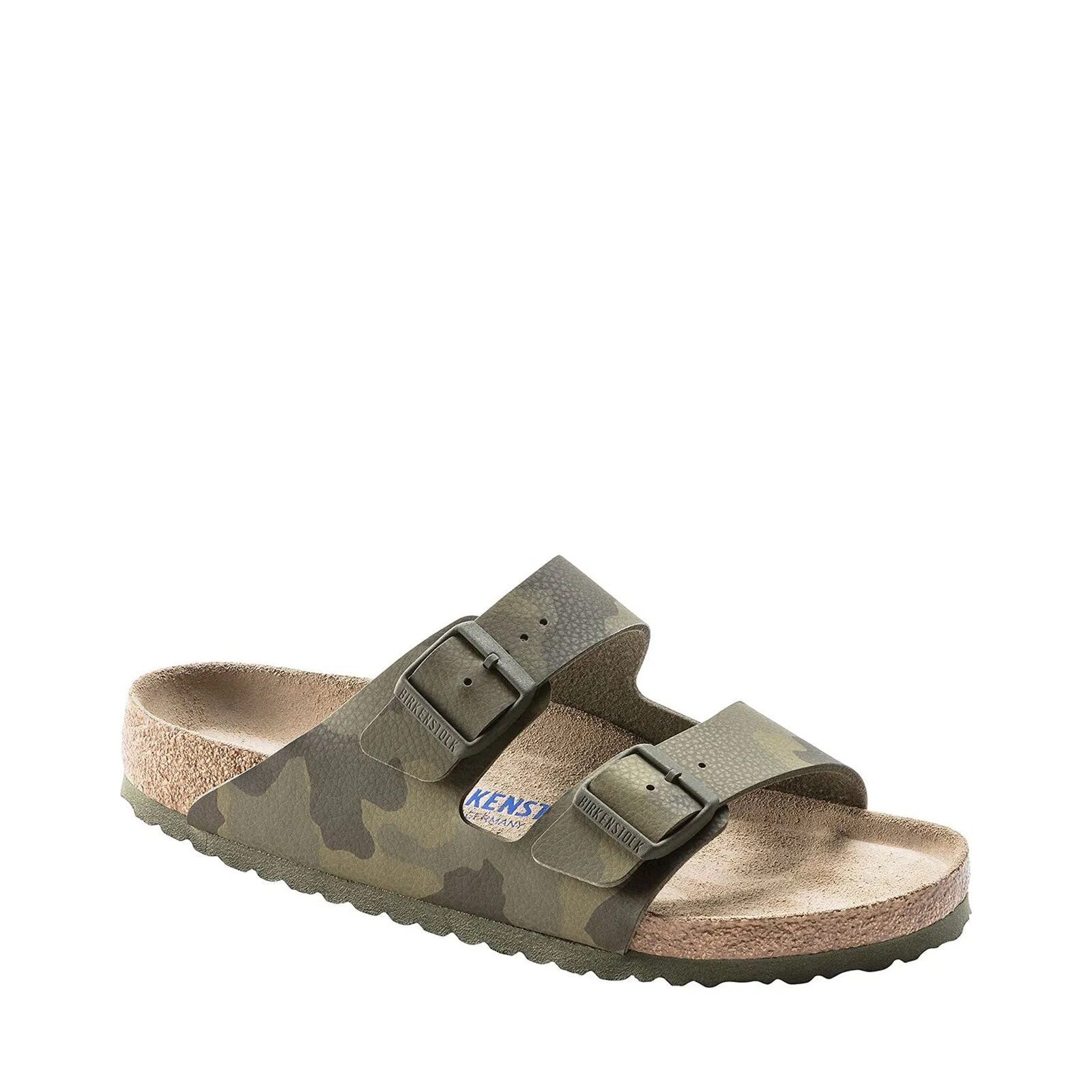 Unisex Birkenstock ARIZONA BIRKO FLOR Soft Footbed Sandals 1019597 DESERT SOIL