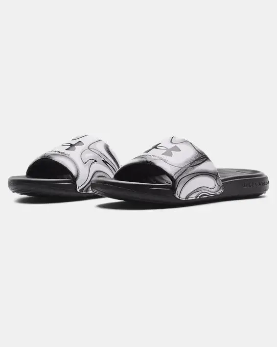 Women's Ansa Graphic Slides - Jet Gray