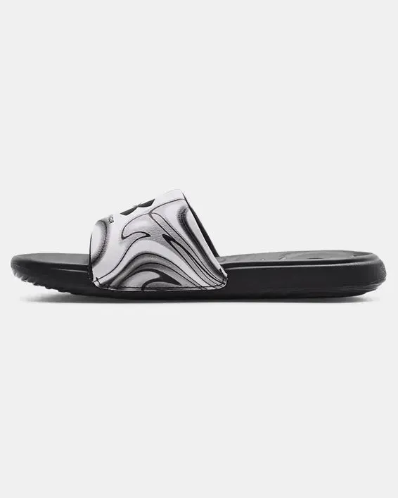 Women's Ansa Graphic Slides - Jet Gray